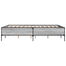 Cadre de lit sans matelas sonoma gris 140x200 cm 