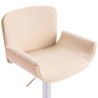 Tabouret de bar Crème Similicuir 