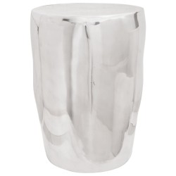 Tabouret argent 33x33x45 cm Aluminium 