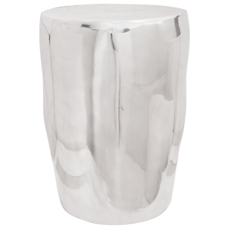 Tabouret argent 33x33x45 cm Aluminium 