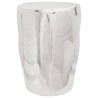 Tabouret argent 33x33x45 cm Aluminium 