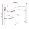 Tête de lit Marron miel 145,5x4x100 cm Bois massif de pin 