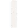 Tête de lit avec rangement blanc 200 cm bois massif de pin 