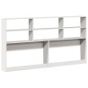 Tête de lit avec rangement blanc 200 cm bois massif de pin 
