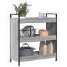 Chariot de cuisine sonoma gris 70x30x82 cm bois d'ingénierie 