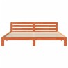 Cadre de lit sans matelas cire marron 180x200cm bois pin massif 