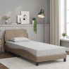 Cadre de lit sans matelas cappuccino 90x200 cm similicuir 