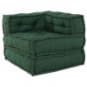 Pouf modulaire vert 70x70x54 tissu 