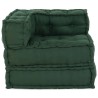 Pouf modulaire vert 70x70x54 tissu 