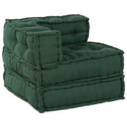 Pouf modulaire vert 70x70x54 tissu 