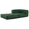 Pouf modulaire vert 70x70x54 tissu 