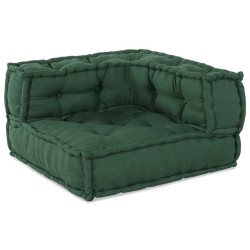 Pouf modulaire vert 70x70x54 tissu 