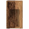 Support de tour d'ordinateur avec tiroir vieux bois 30x44x74 cm 