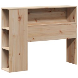 Lit bibliothèque sans matelas 75x190 cm bois de pin massif 