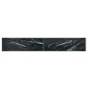 Table console Noir 220x35x75,5 cm Verre trempé 
