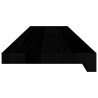 Appuis de fenêtre 2 pcs marron foncé bois de chêne massif 