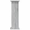 Support pour plantes sonoma gris 33x33x100 cm bois d'ingénierie 