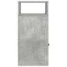 Table de chevet avec tiroir gris béton 25x31x66 cm 