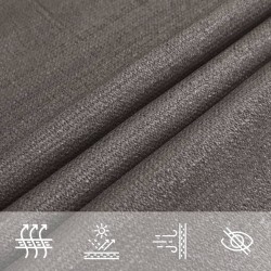 Voile d'ombrage 160 g/m² Anthracite 5x6 m PEHD 