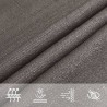 Voile d'ombrage 160 g/m² Anthracite 5x6 m PEHD 