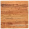 Dessus de table 80x80x3,8 cm carré bois massif d'acacia 