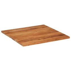 Dessus de table 80x80x3,8 cm carré bois massif d'acacia 