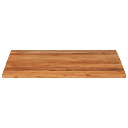 Dessus de table 80x80x3,8 cm carré bois massif d'acacia 