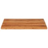 Dessus de table 80x80x3,8 cm carré bois massif d'acacia 