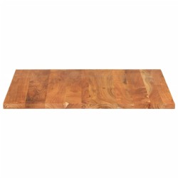 Dessus de table 80x80x3,8 cm carré bois massif d'acacia 