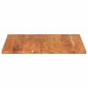 Dessus de table 80x80x3,8 cm carré bois massif d'acacia 