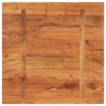 Dessus de table 80x80x3,8 cm carré bois massif d'acacia 