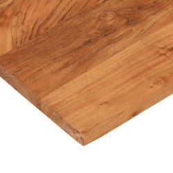Dessus de table 80x80x3,8 cm carré bois massif d'acacia 