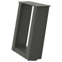 Pieds de table basse en U 2 pièces Anthracite 30 x (30-31) cm Acier 