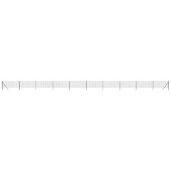 Clôture en treillis métallique anthracite 1,1x25 m 
