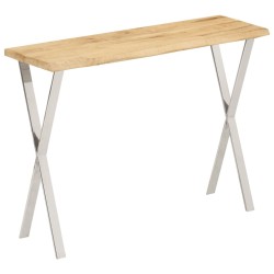 Table console à live edge 105x33x76 cm bois de manguier massif 