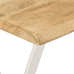 Table console à live edge 105x33x76 cm bois de manguier massif 