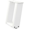 Pieds de table basse en U 2 pièces Blanc 30 x (30-31) cm Acier 