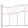Cadre de lit sans matelas rose métal 120x200 cm 