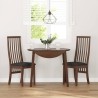 Chaises à manger coussins 2 pcs marron bois massif caoutchouc 