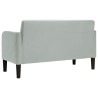 Canapé causeuse gris clair 109 cm velours 