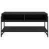Table basse noir 90x50x45 cm bois d'ingénierie 