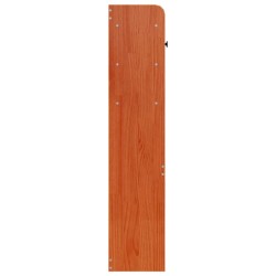 Tête de lit avec rangement cire marron 200cm bois massif de pin 