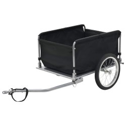 Remorque de vélo noir et jaune 65 kg 
