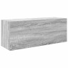 Armoire murale de bain sonoma gris 80x25x30cm bois d'ingénierie 