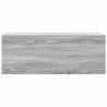 Armoire murale de bain sonoma gris 80x25x30cm bois d'ingénierie 