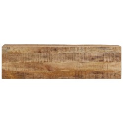 Table console 110x30x75 cm bois de manguier massif brut et fer 