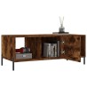 Table basse chêne fumé 102x50x40 cm bois d'ingénierie 