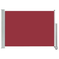 Auvent latéral rétractable de patio 80x300 cm Rouge 