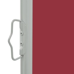 Auvent latéral rétractable de patio 80x300 cm Rouge 