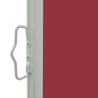 Auvent latéral rétractable de patio 80x300 cm Rouge 